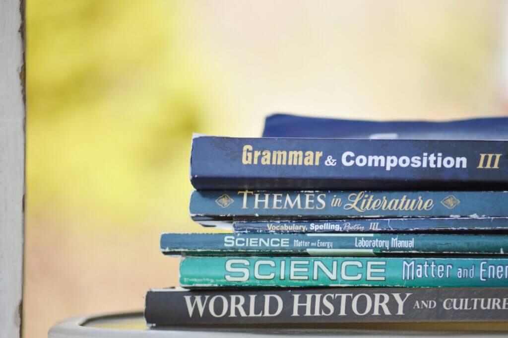 A pile of English language books useful for Pakistani students who wish to improve their English