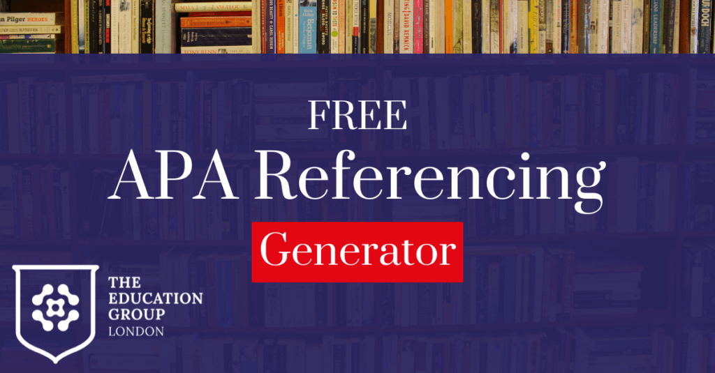 Free APA referencing generator