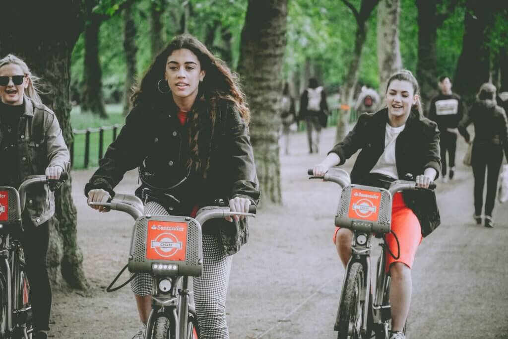 People cycling in one of the top 10 Parks in West London