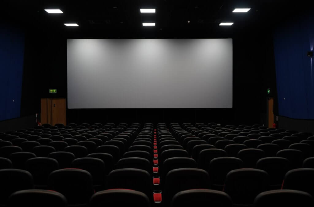 A cinema screen at one of the top 5 cinemas in East London