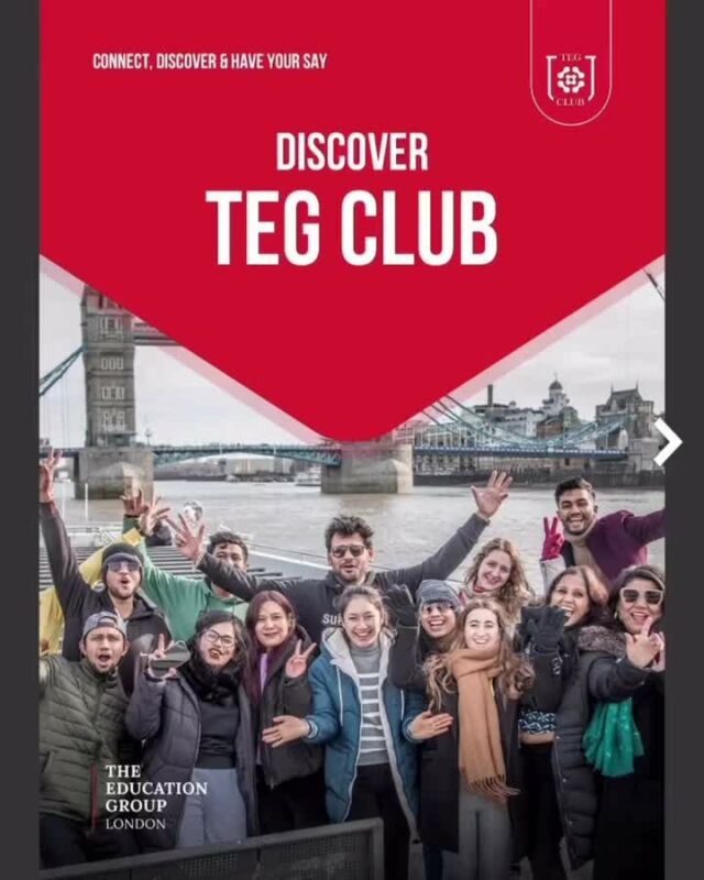 TEG Club isn't just any student club, it's an exclusive community reserved for UWS London students! �🎓 � 

The best part? Membership and participation in all events are completely free of charge! �🎊 � 

By joining TEG Club, you will be able to: 

🥳 Get ready to immerse yourself in a vibrant array of social events and make new friends 

🏏 Join our dynamic sports teams and unleash your competitive spirit on the field! 

💼 Take your career aspirations to new heights 

🛍️ Benefit from exclusive discounts and offers �� 

Register now to take your university experience to new heights! � 

PS: Your welcome pack awaits you on campus �😉
